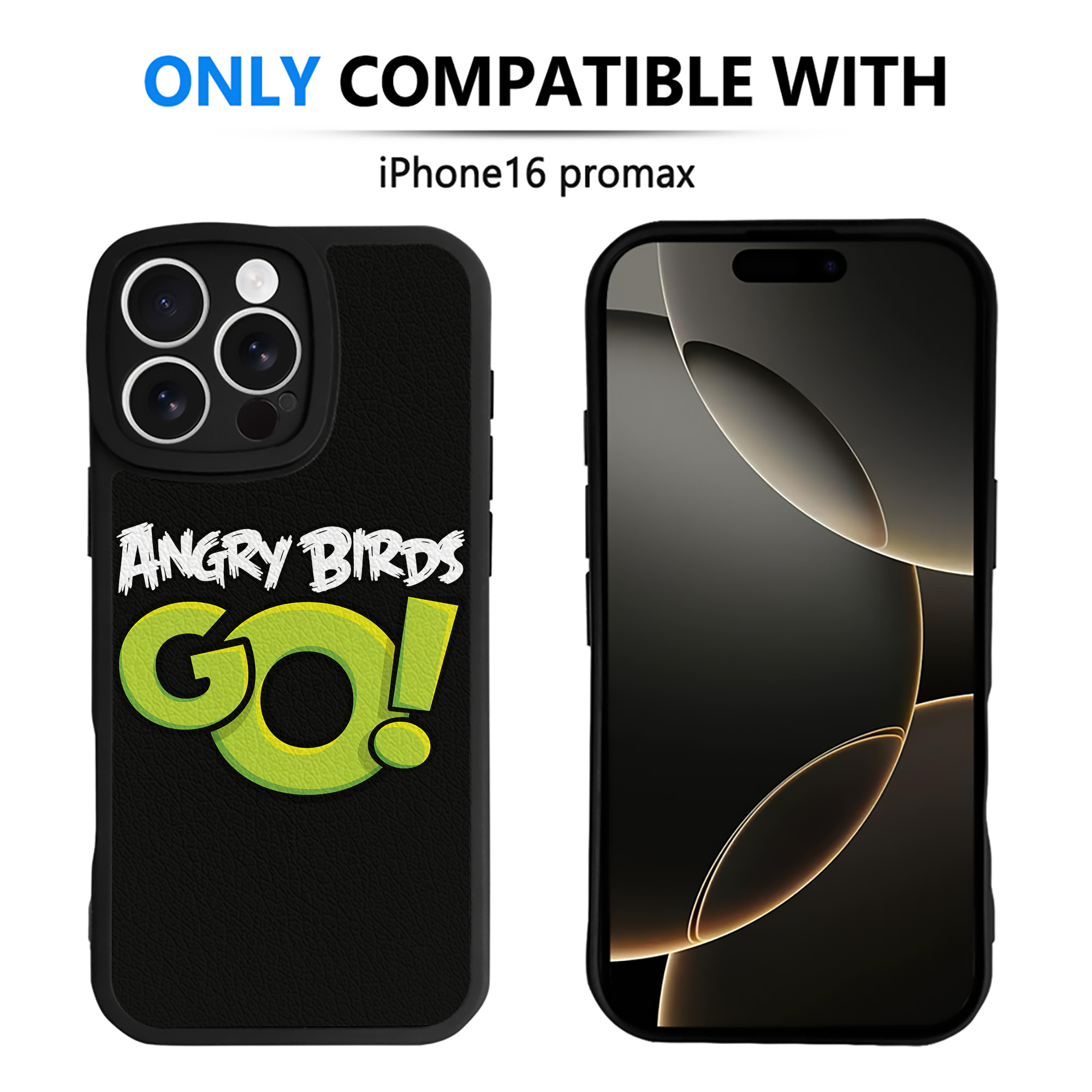 （画像用） Angry Birds アングリーバード 【iPhone 16シリーズ対応】シリコンスマホケース（レザー調） 材質：シリコン